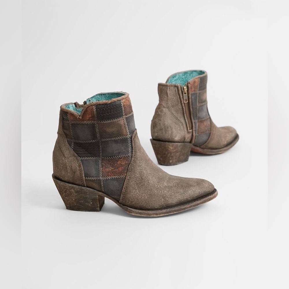 Corral Patchwork Leather Ankle Boot Style #C3167 Size 8 NEW - Picture 1 of 10